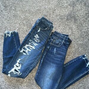 Stylish Distressed Blue Jeans for Women